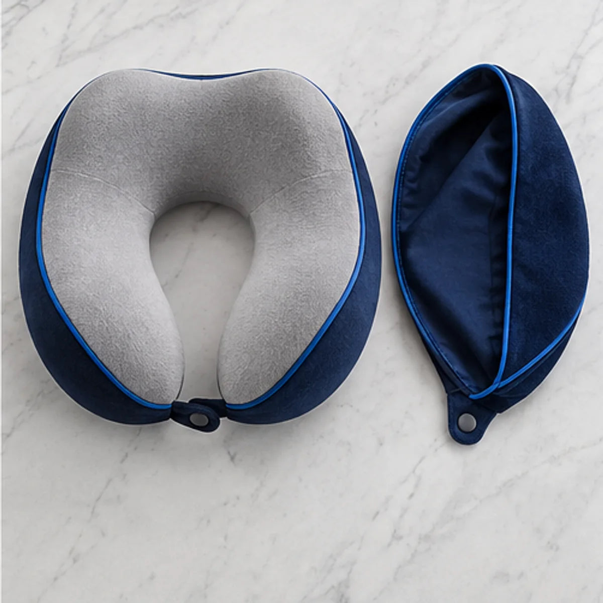 Contoured Travel Neck Pillow — package contents