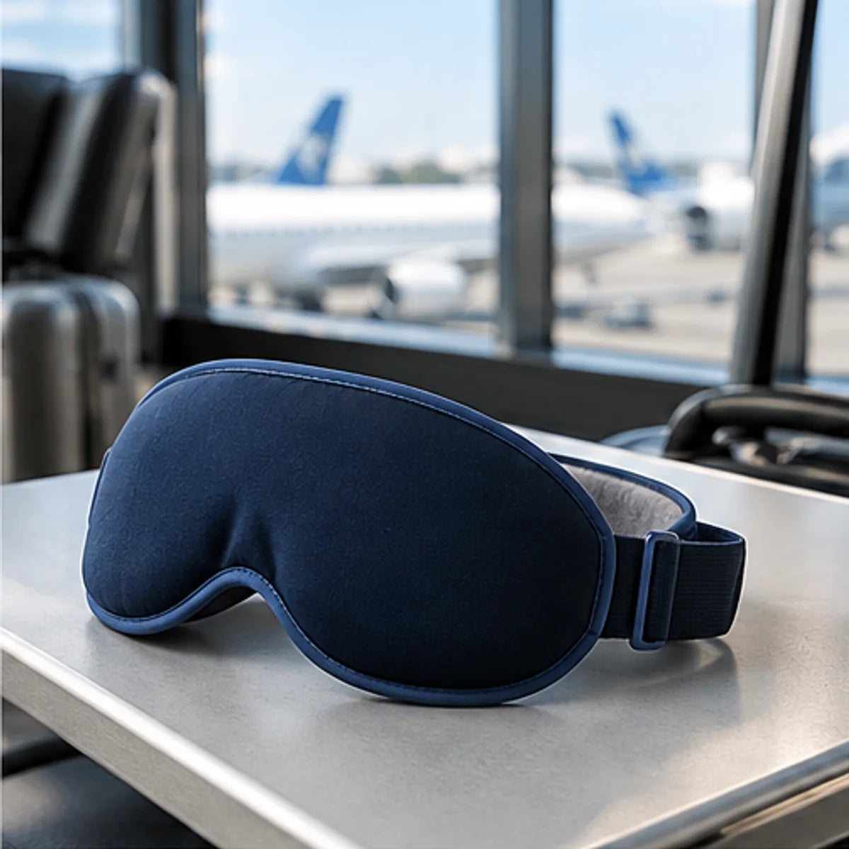 Washable Sleep Mask — in use