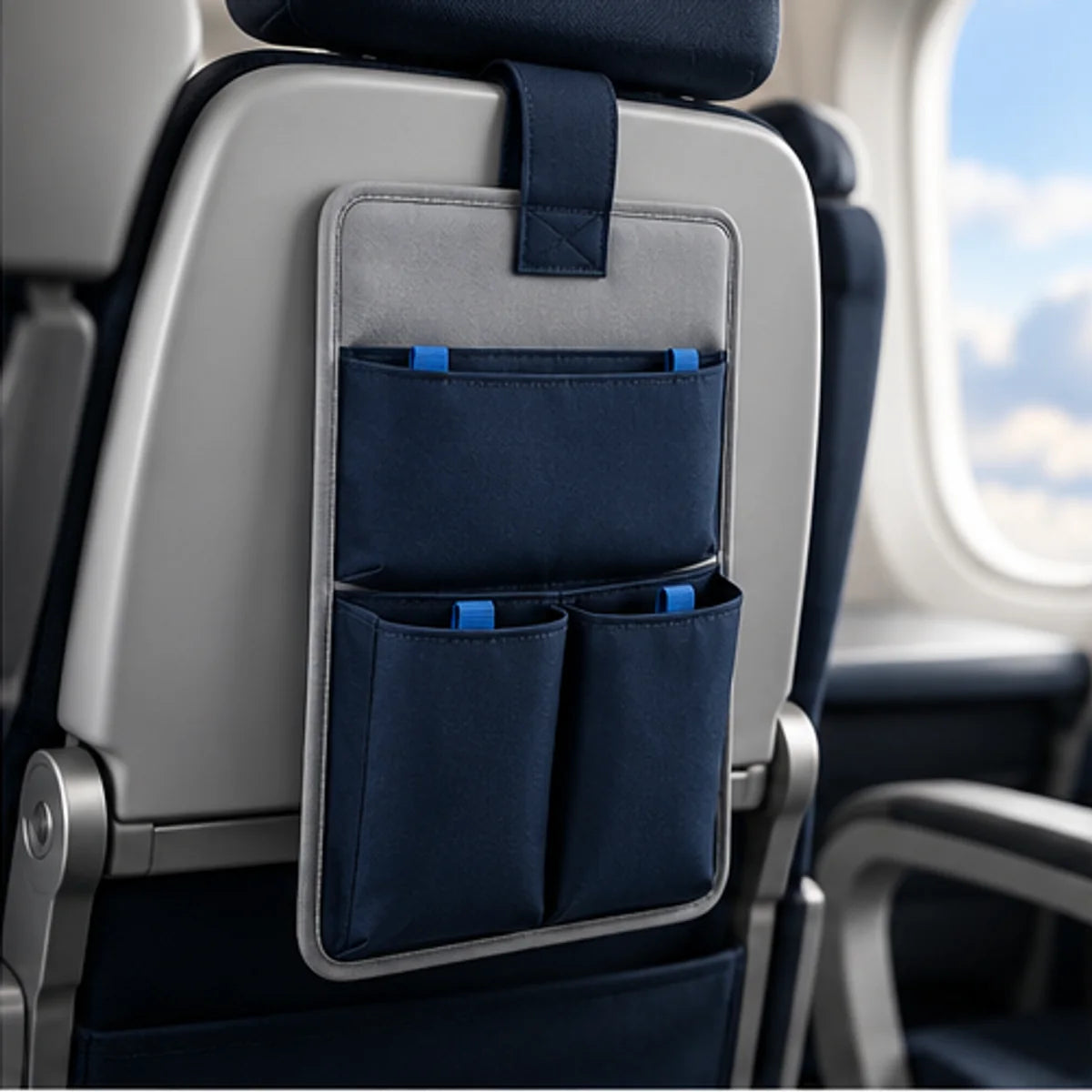 Seat Pocket Organizer — in use